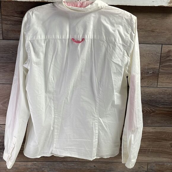 Sag Harbor Sport in Action Ladies Golfer Long Sleeve Blouse, Size Medium, White - Picture 5 of 8